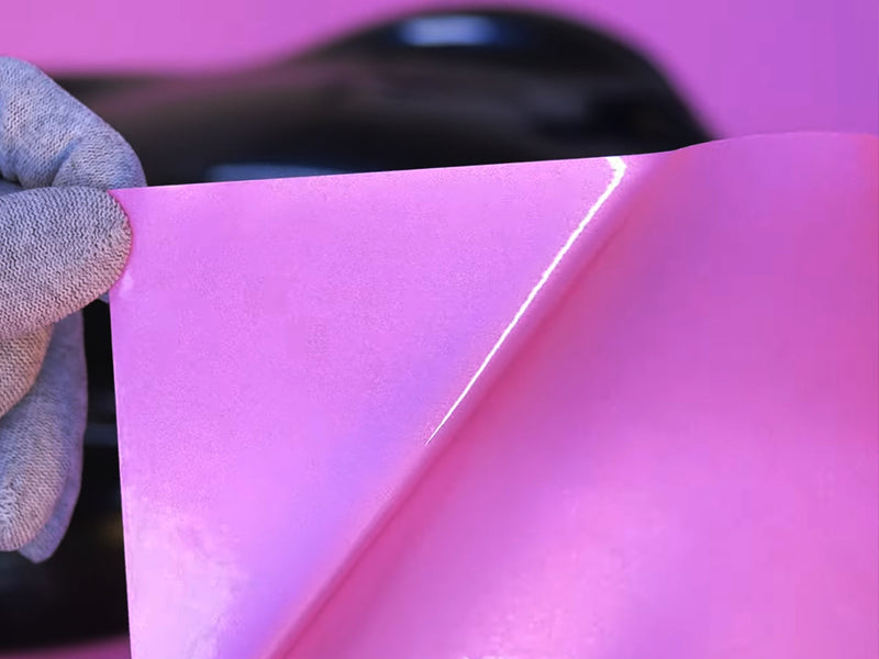Rwraps Diamond Pink Chameleon Vinyl Film~Rwraps Liner Diamond Peel of Chameleon Film~1