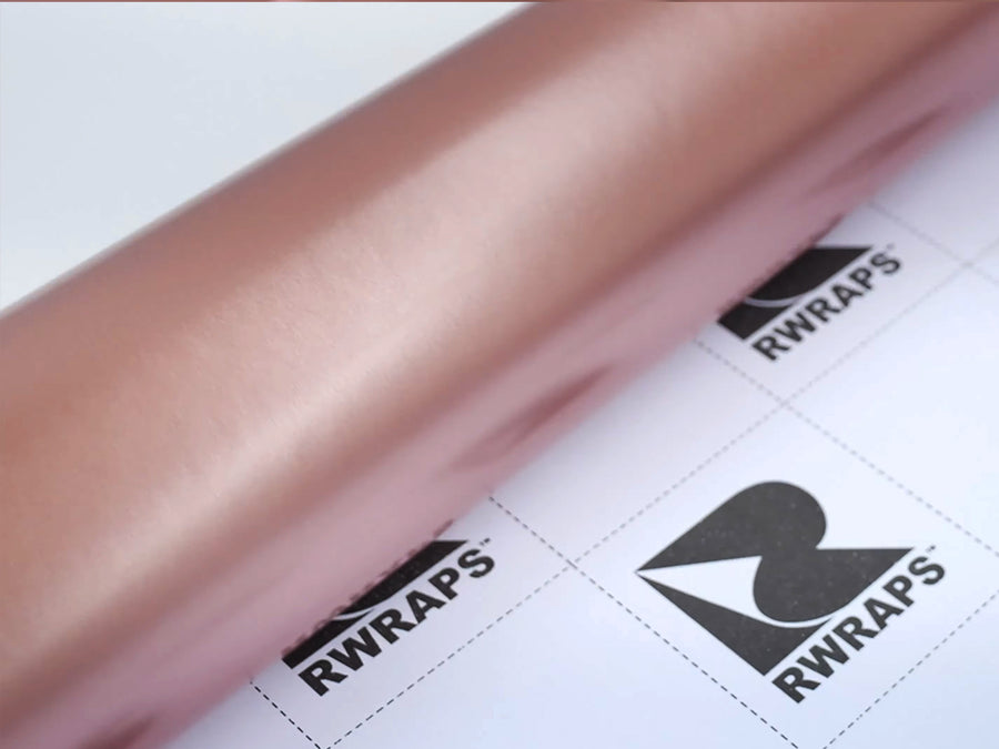 Rwraps Satin Metallic Rose Gold Film~Rwraps Satin Metallic Rose Gold Vinyl Roll~1