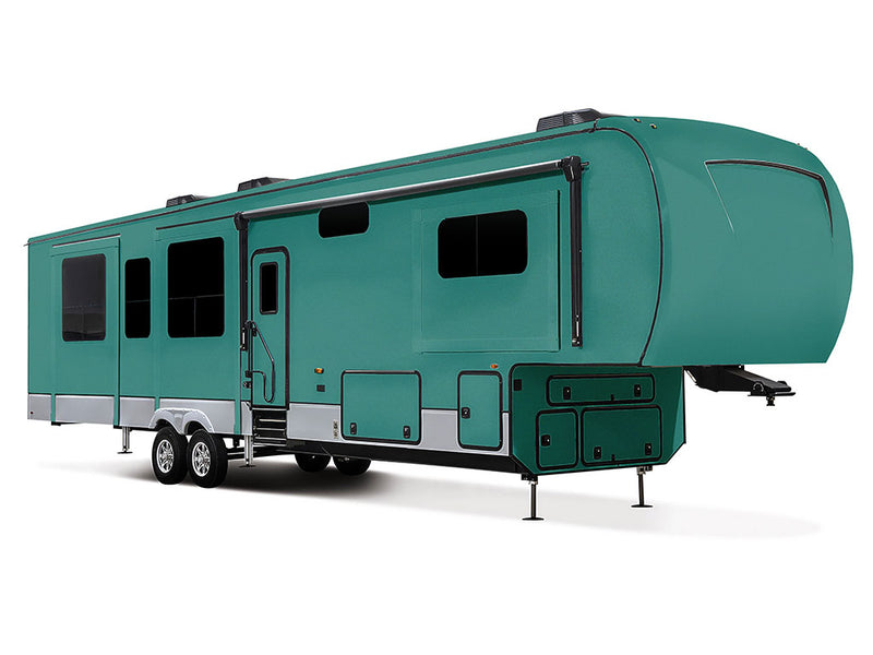 Rwraps Satin Metallic Emerald Green Do-It-Yourself 5th Wheel Travel Trailer Wraps