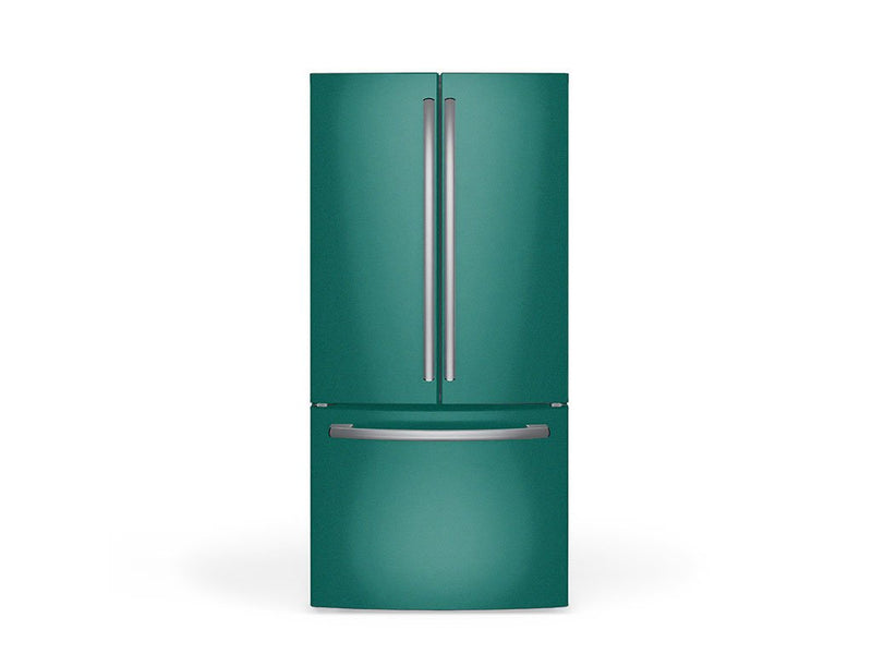 Rwraps Satin Metallic Emerald Green DIY Built-In Refrigerator Wraps