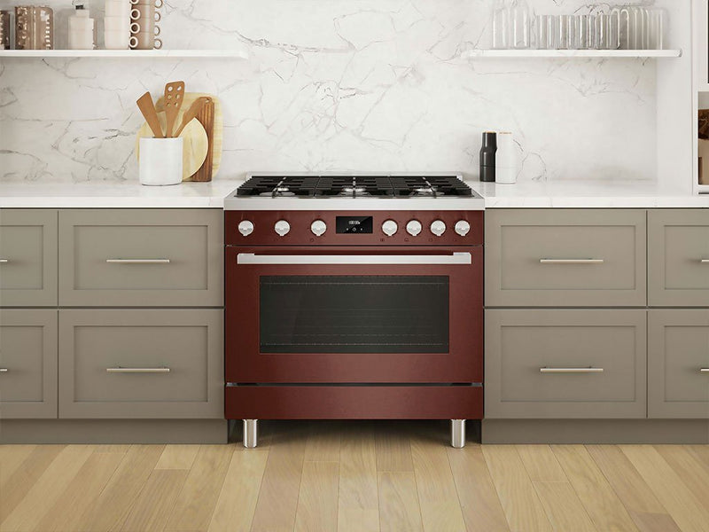 Rwraps™ Satin Metallic Flame Red Oven Wraps