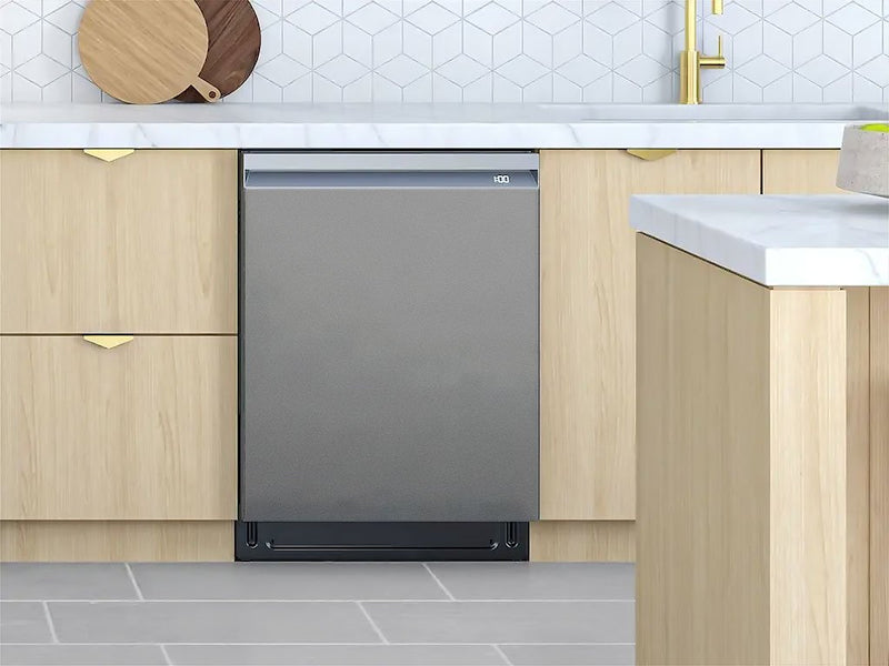 Rwraps™ Satin Metallic Gray Custom Dishwasher Cover