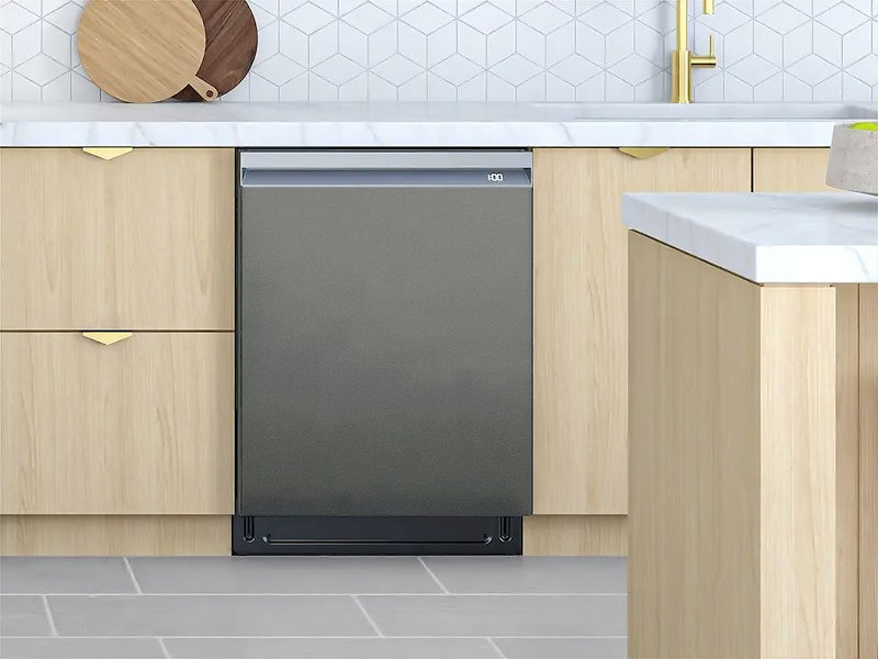 Rwraps™ Satin Metallic Gunsmoke Gray Custom Dishwasher Cover
