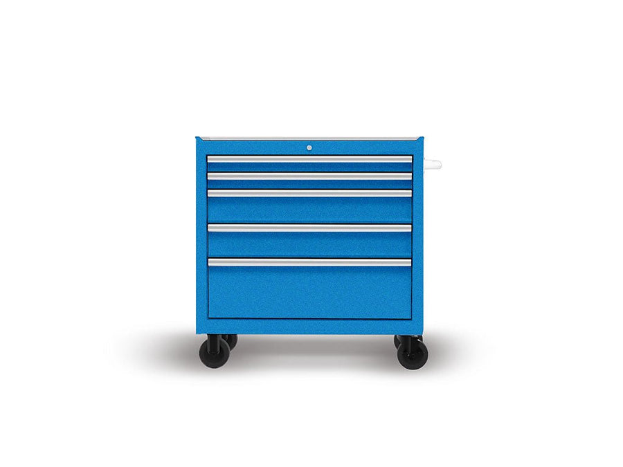 Rwraps Satin Metallic Ocean Blue DIY Tool Cabinet Wraps