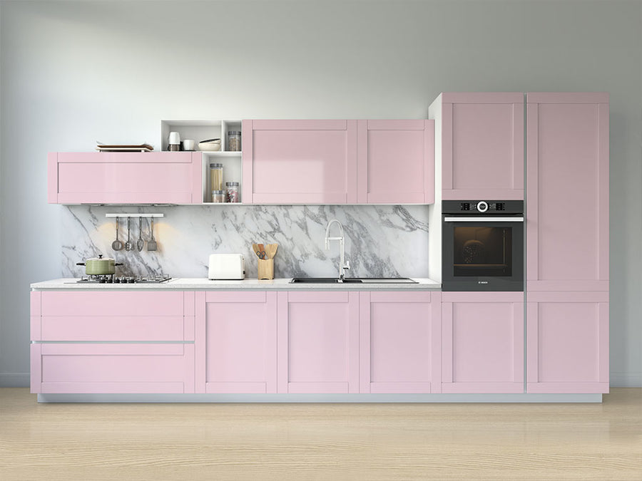 Rwraps™ Satin Metallic Sakura Pink Kitchen Cabinet Wraps