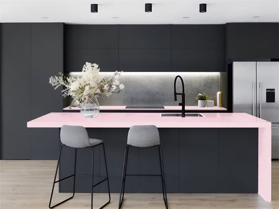 Rwraps™ Satin Metallic Sakura Pink Kitchen Countertop Wraps