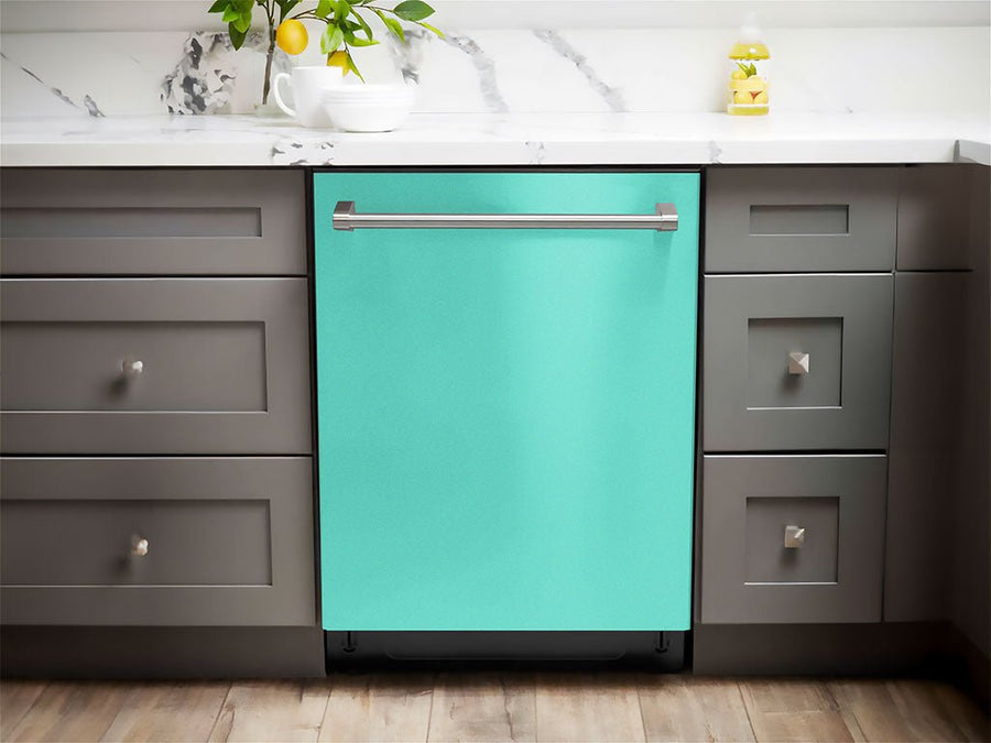 Rwraps™ Satin Metallic Turquoise Dishwasher Wraps