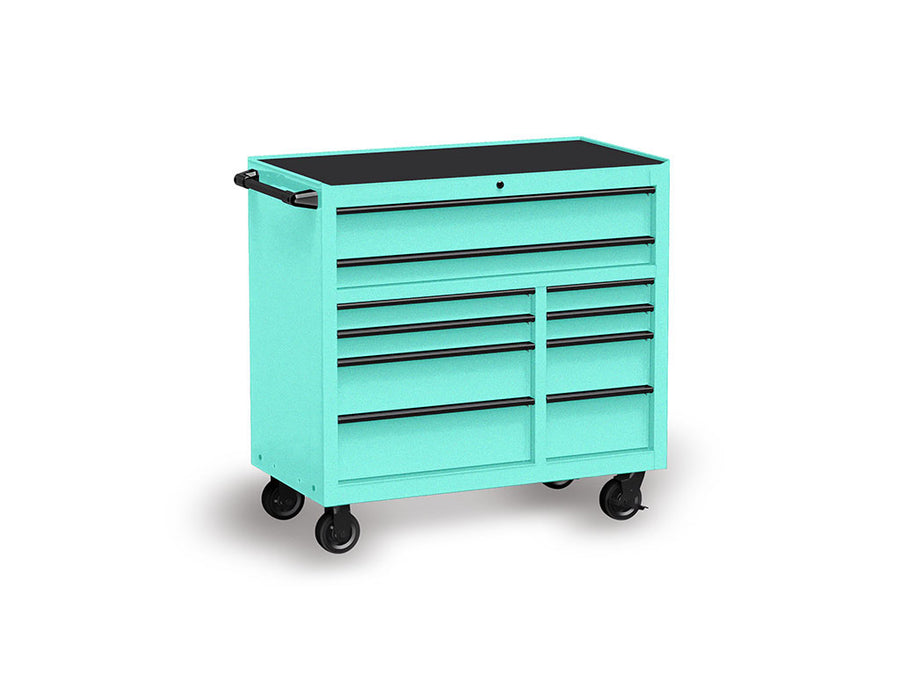Rwraps™ Satin Metallic Turquoise Tool Cabinet Wraps