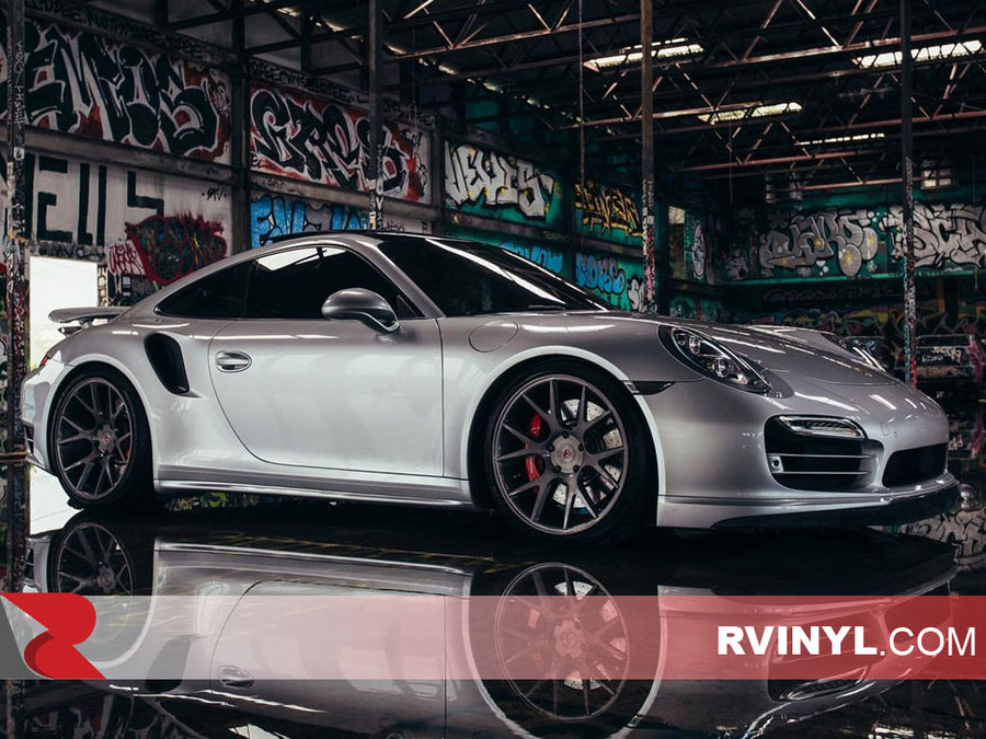 Rwraps High Gloss Silver Car Color Change Wrap