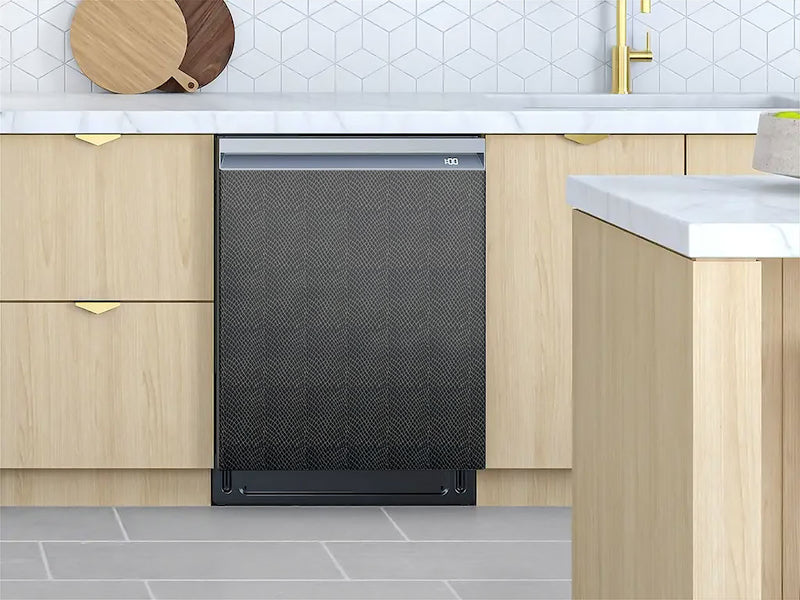 Rwraps™ Snakeskin Black Custom Dishwasher Cover
