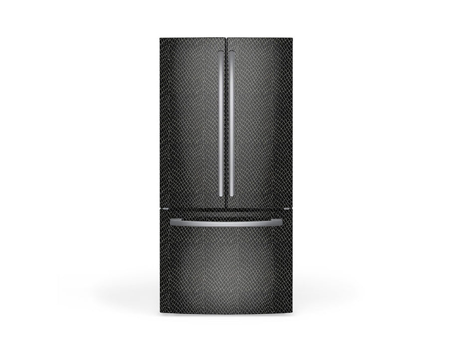 Rwraps Snakeskin Black DIY Built-In Refrigerator Wraps