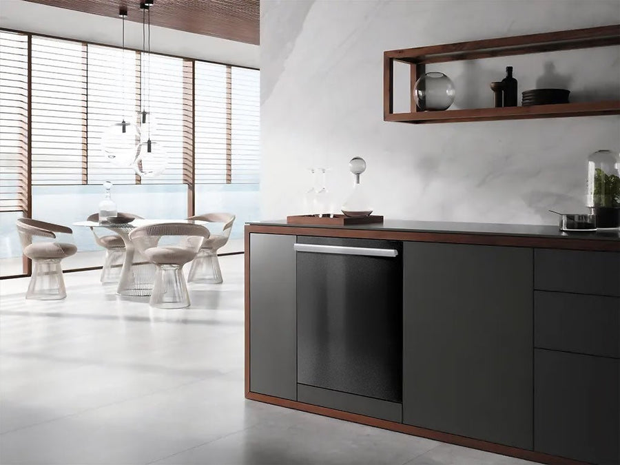 Rwraps™ Velvet Black Wrapped Dishwasher Example