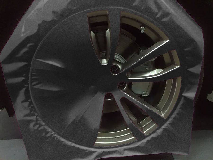 Rwraps™ Velvet Black Custom Wheel Installation Process