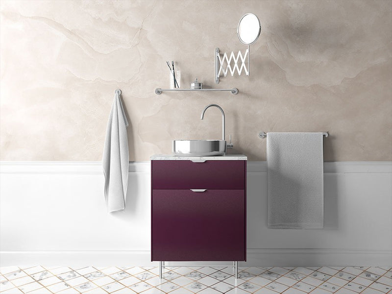 Rwraps™ Velvet Purple Bathroom Cabinet Wraps