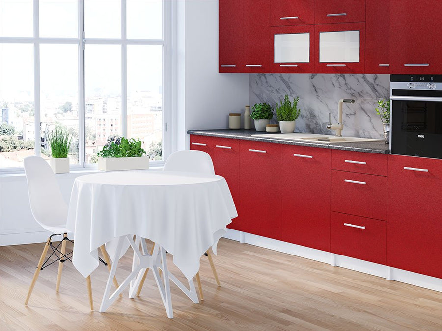 Rwraps Velvet Red DIY Kitchen Cabinet Wraps
