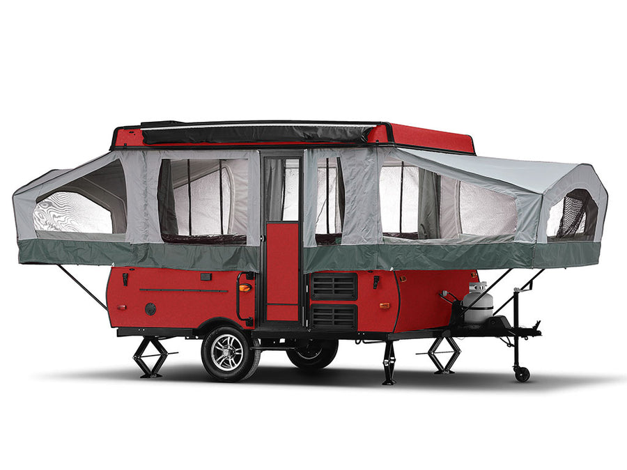 Rwraps Velvet Red Pop-Up Camper