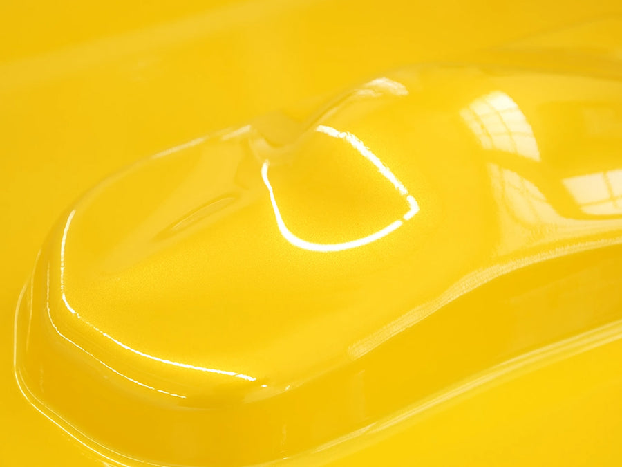 Rwraps Yellow Gloss Metallic Vinyl Film~Rwraps Yellow Gloss Metallic Vinyl Film Speed Shape Model Side View~1
