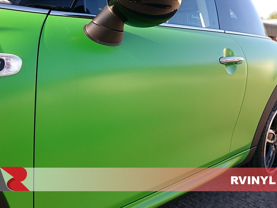 3M 2080 Series Satin Apple Green Driver Door Wrap