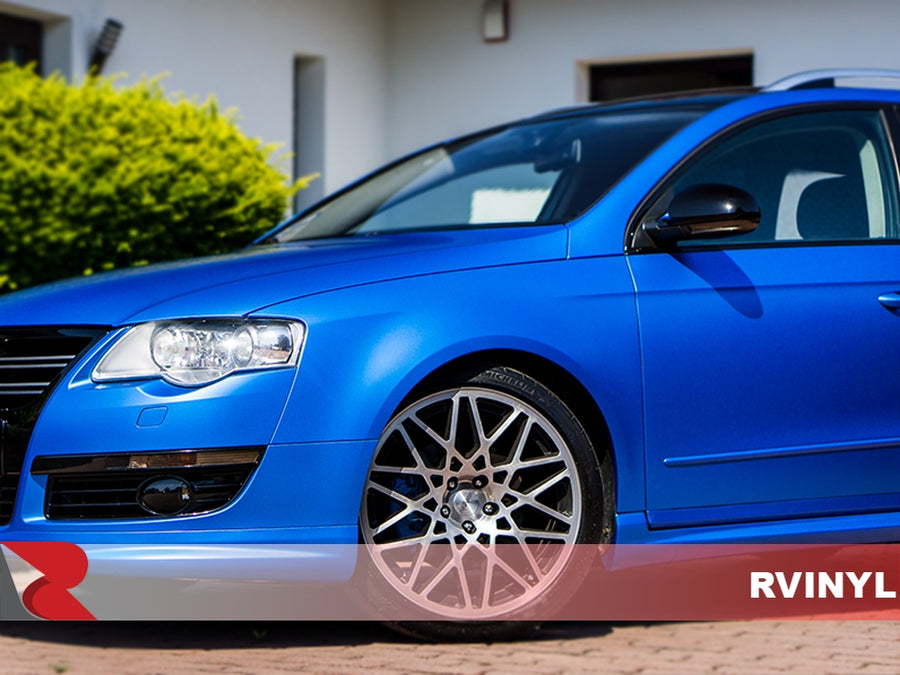 3M 2080 Series Satin Perfect Blue Driver Side Close up Wrap