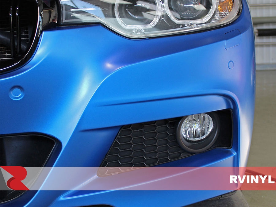 3M 2080 Series Satin Perfect Blue Closeup Headlight Wrap