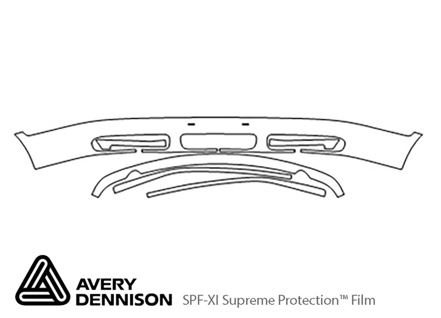 9-3. Avery Dennison Clear Bra Bumper Precut PPF Diagram