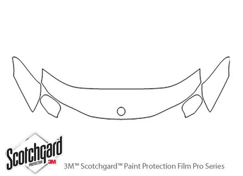 9-3. 3M Clear Bra Hood Precut PPF Diagram