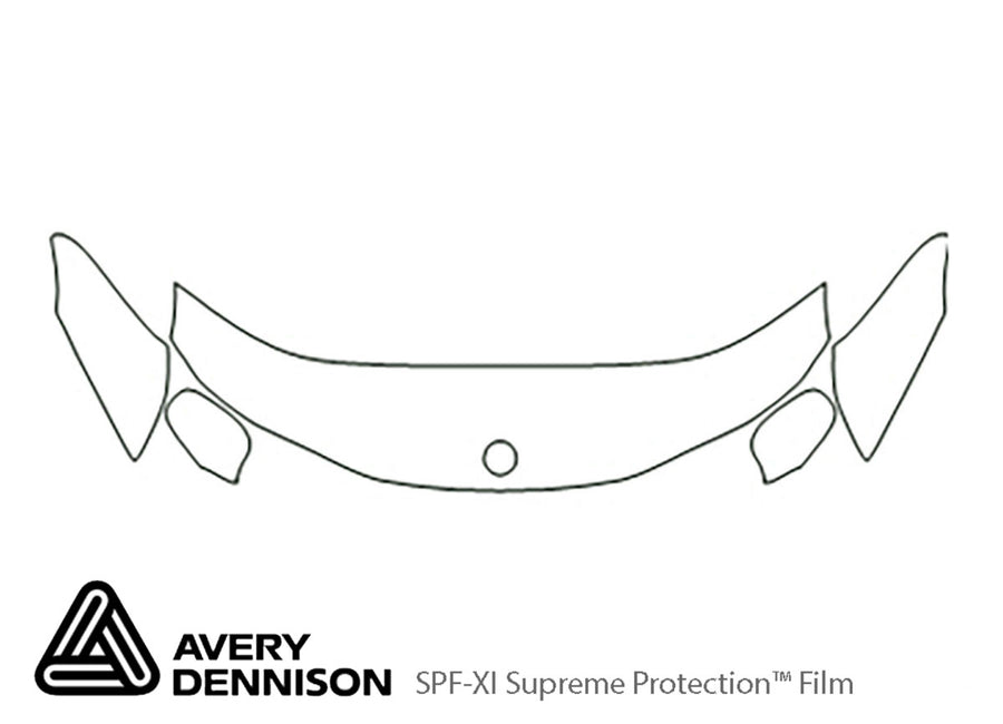 9-3. Avery Dennison Clear Bra Hood Precut PPF Diagram