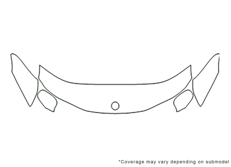 9-3. 3M Clear Bra Hood Precut PPF Diagram