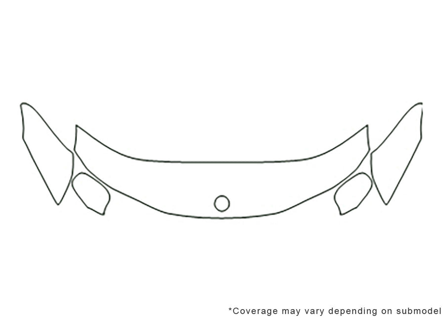 9-3. Avery Dennison Clear Bra Hood Precut PPF Diagram