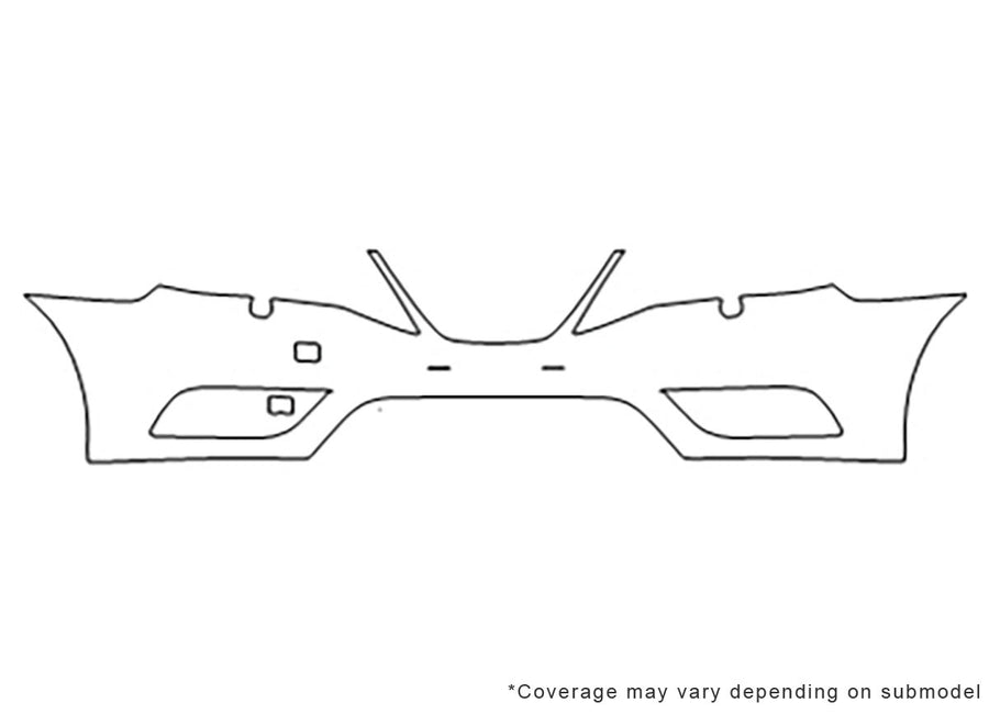 9-3. 3M Clear Bra Bumper Precut PPF Diagram
