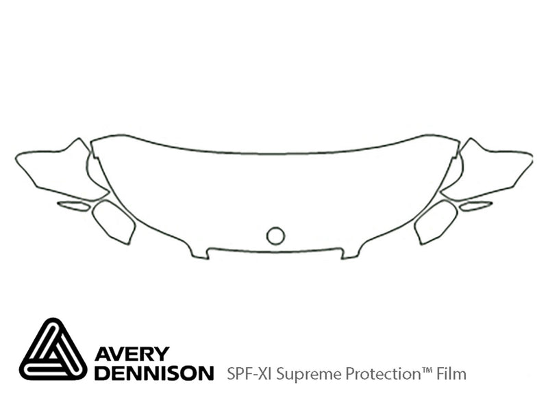 9-5. Avery Dennison Clear Bra Hood Precut PPF Diagram
