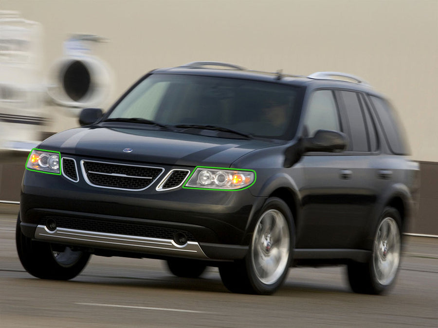 saab 9-7x 2005-2009 Headlight Protection Installation Location