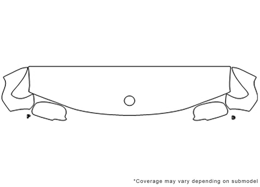 9-7x Avery Dennison Clear Bra Hood Precut PPF Diagram