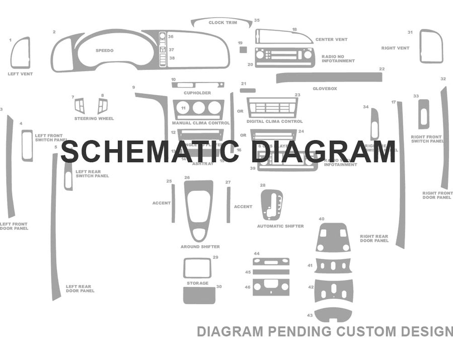 saab custom Dash Kit Diagram
