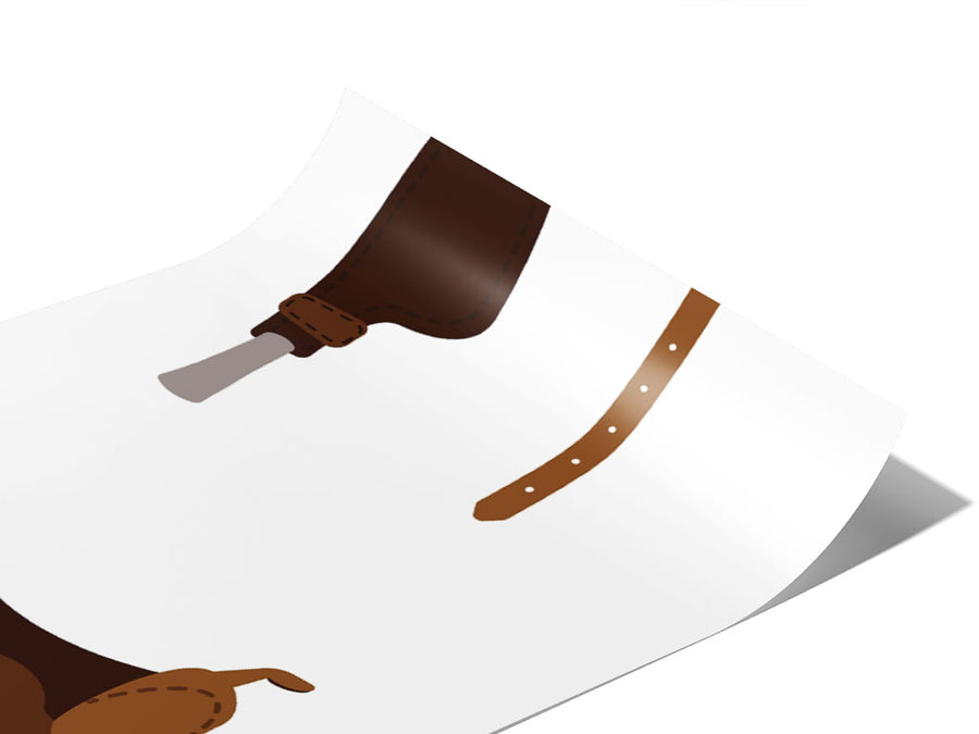 Saddle Up Cowboy Vinyl Wraps~Rwraps Series 914 Digitally Printed Vinyl Wrap~0