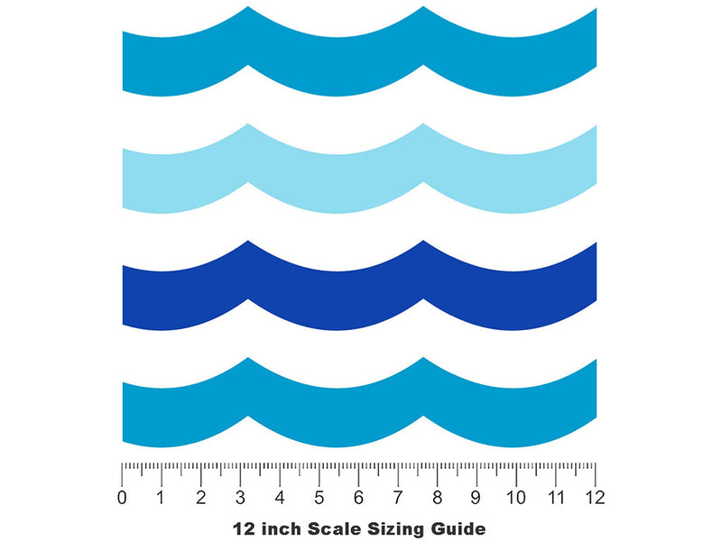 Safe Waters Water Vinyl Film Pattern Size 12 inch Scale~Rwraps Safe Waters Water Sizing Chart~2
