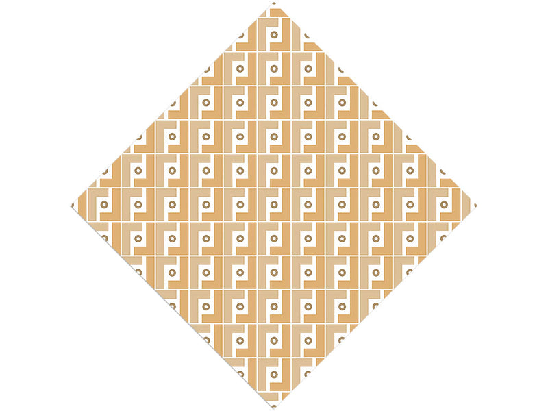 Saffron Squares Mosaic Vinyl Wrap Pattern