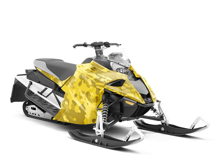 Saffron Veil Camouflage Custom Wrapped Snowmobile