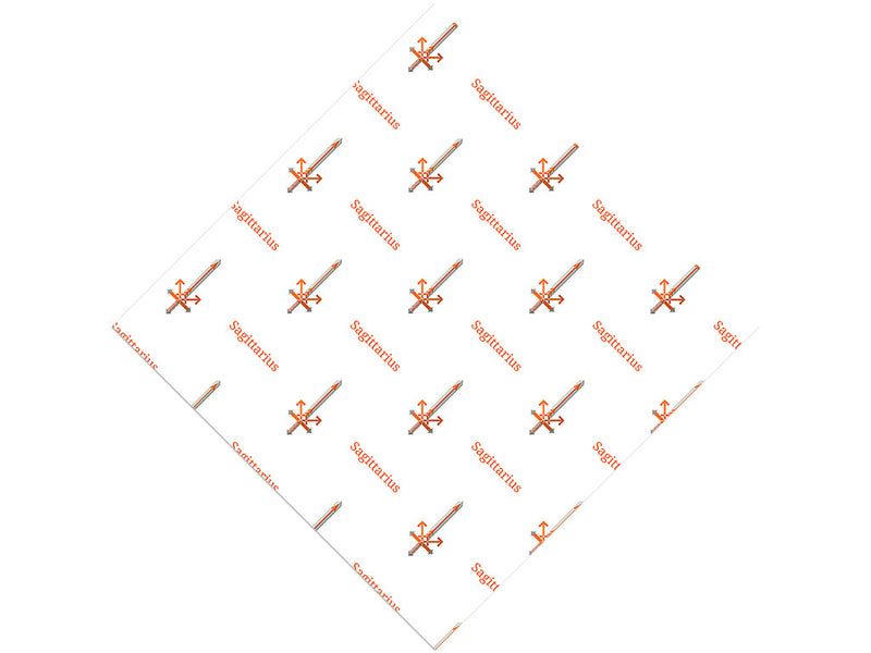 Sagittarius Swords Astrology Vinyl Wrap Pattern
