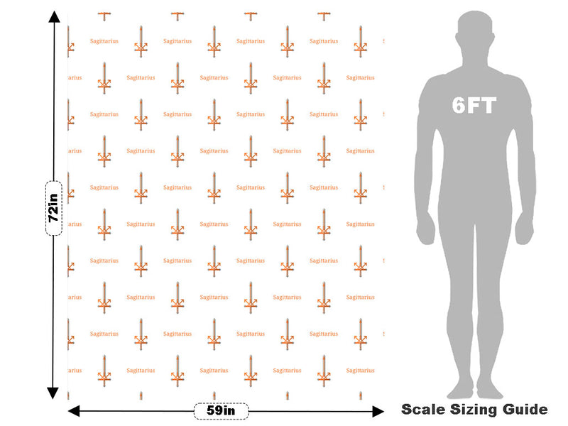 Sagittarius Swords Astrology Vehicle Wrap Scale~Rwraps Series 914 Sagittarius Swords Astrology Measurements~1
