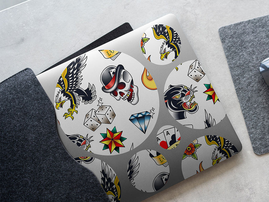 sailor style tattoo DIY Laptop Stickers