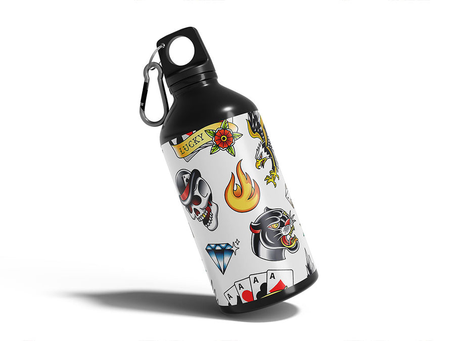 sailor style tattoo Water Bottle DIY Stickers