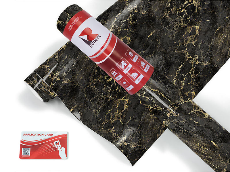 saint laurent black marble stone Craft Vinyl Roll