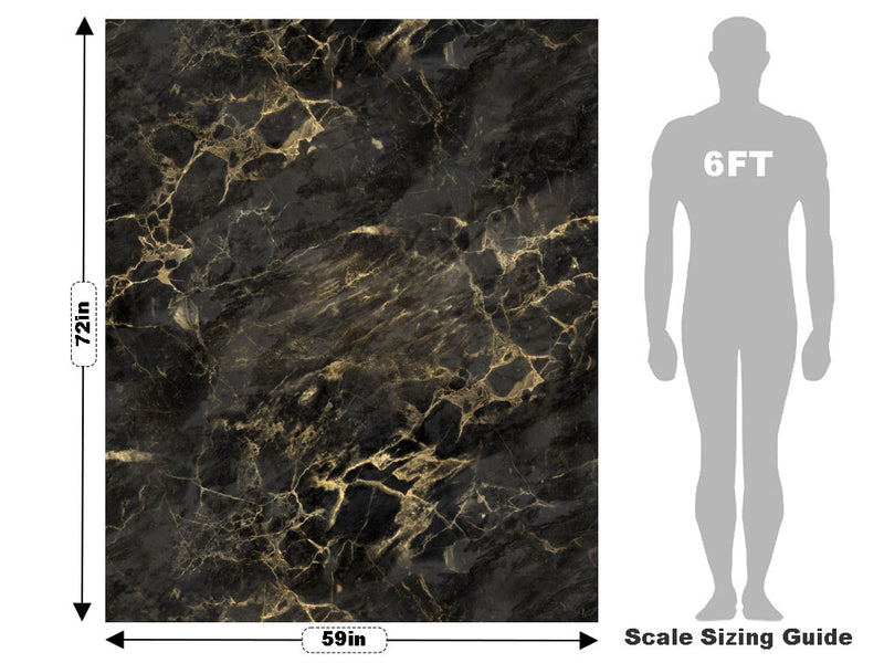Saint Laurent-Black Marble Vehicle Wrap Scale~Rwraps Series 914 Saint Laurent-Black Marble Measurements~1