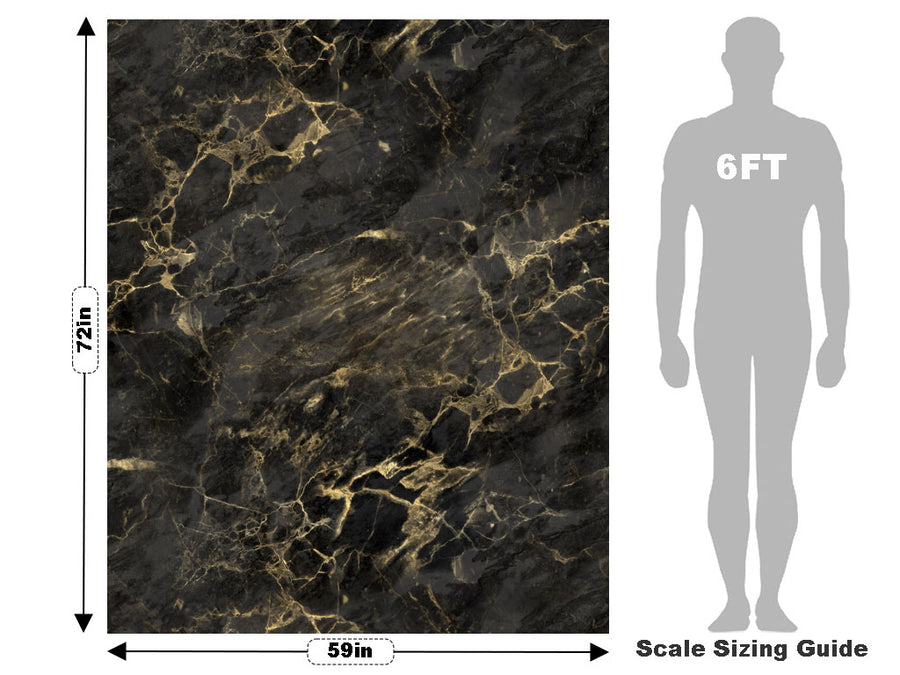 Saint Laurent-Black Marble Vehicle Wrap Scale~Rwraps Series 914 Saint Laurent-Black Marble Measurements~1