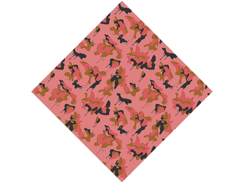 Salmon Graffiti Camouflage Vinyl Wrap Pattern