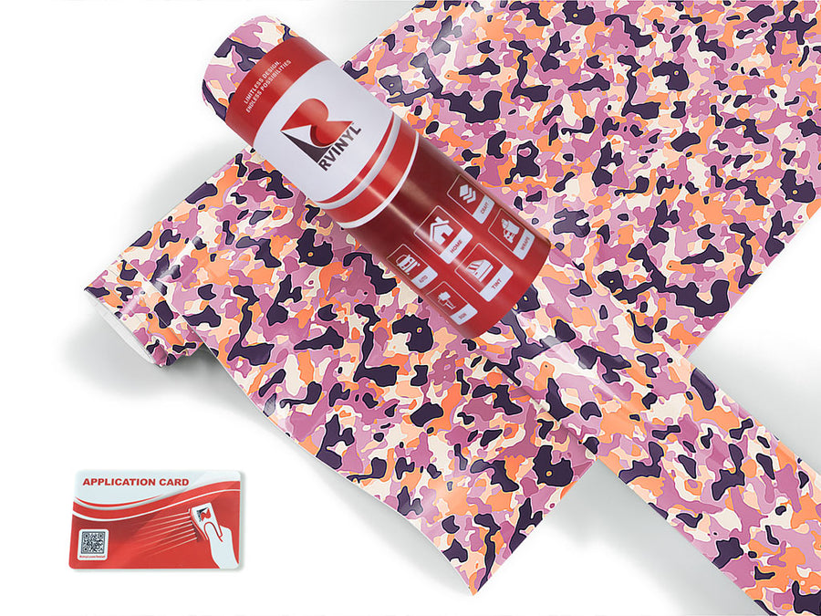 salmon sprinkle camouflage Craft Vinyl Roll