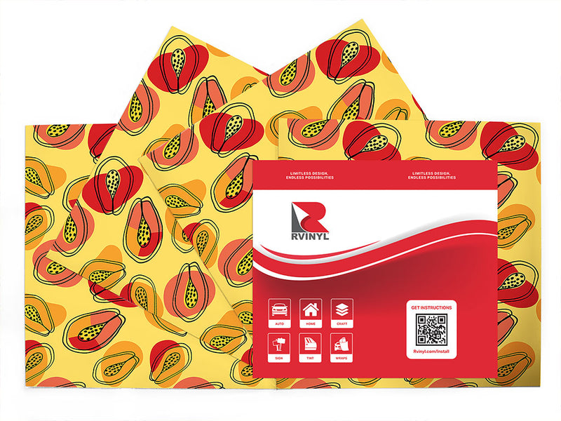 samba dance fruit Craft Vinyl Sheet Pack
