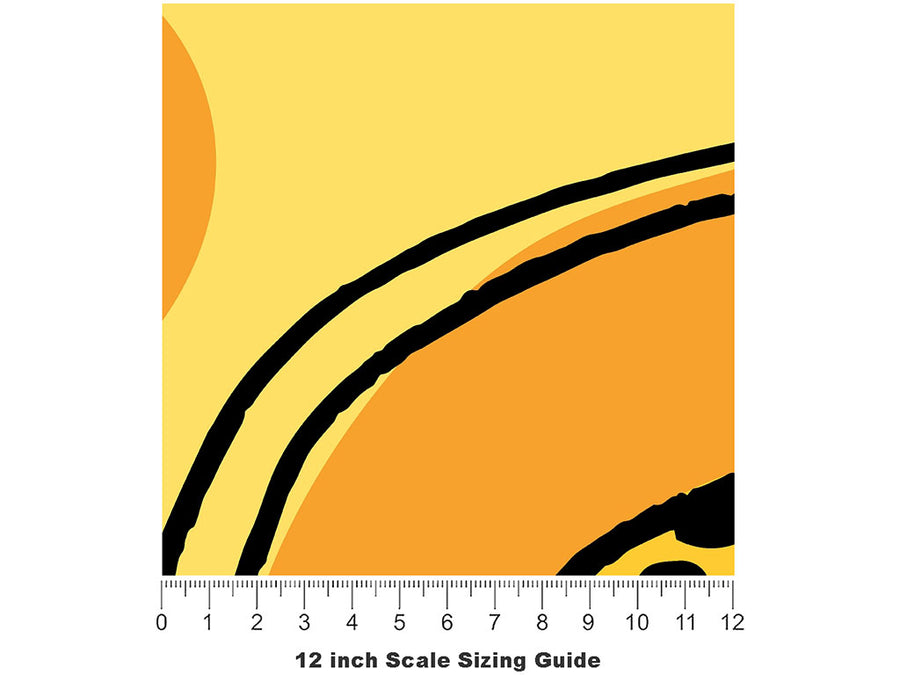 Samba Dance Fruit Vinyl Film Pattern Size 12 inch Scale~Rwraps Samba Dance Fruit Sizing Chart~2