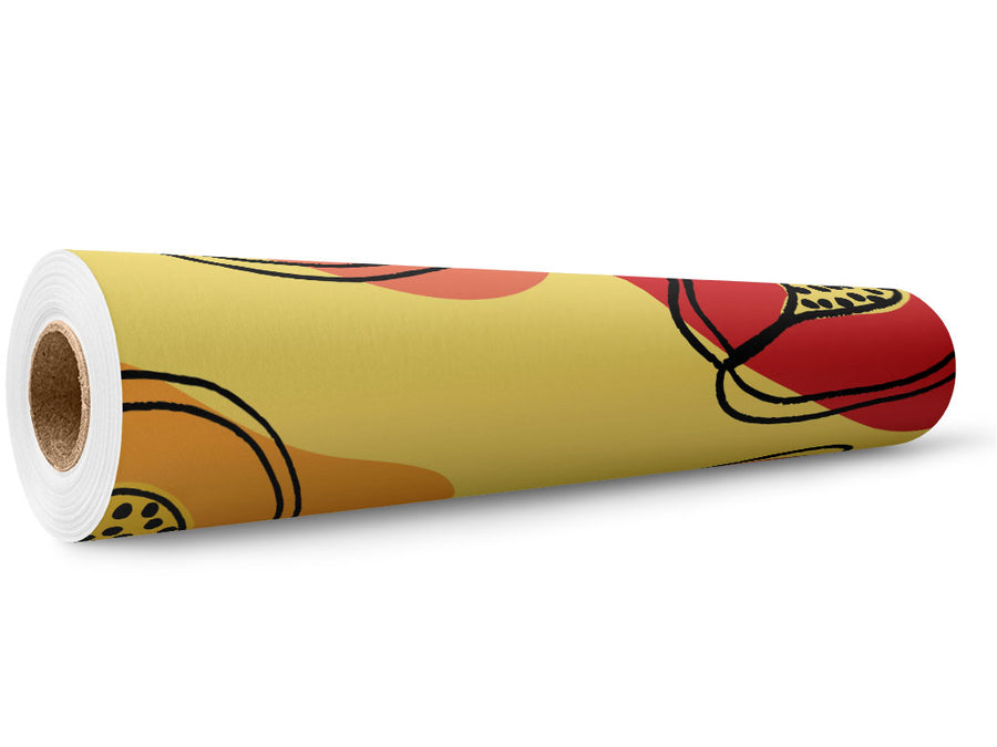 Samba Dance Fruit Wrap Film Wholesale Roll~Rwraps Series 914 Digitally Printed Vinyl Roll~5